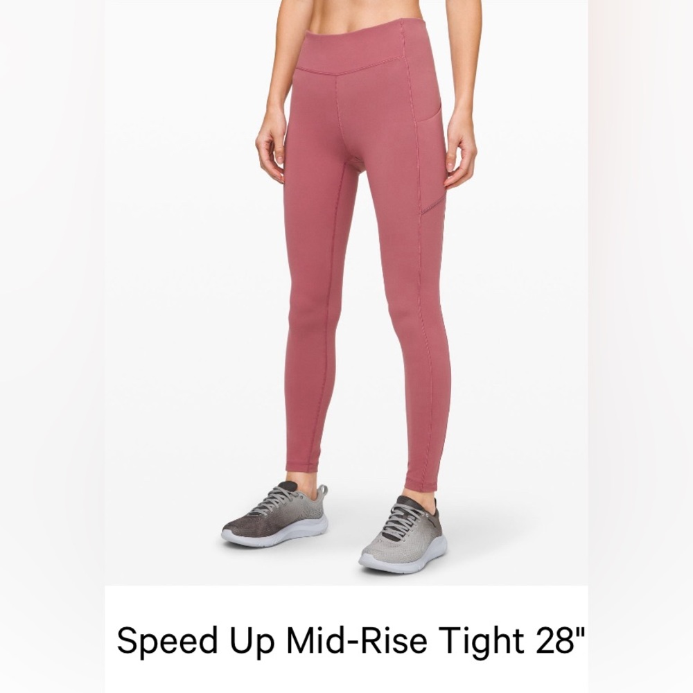 Lululemon Speed Up Mid Rise Tight Pockets